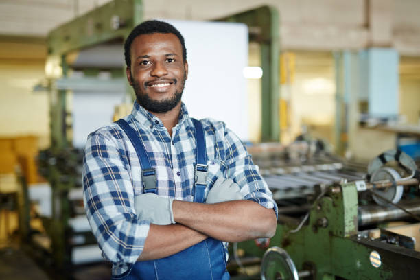 Engineer standing in workshop