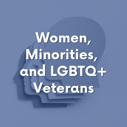 Thumbnail card for Women, Minorities and LGBT+ Veterans
